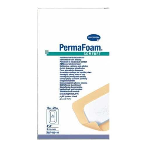 PermaFoam Comfort ПемаФом Комфорт губчатая адгезивная повязка 10 x 20 см в Фармленд