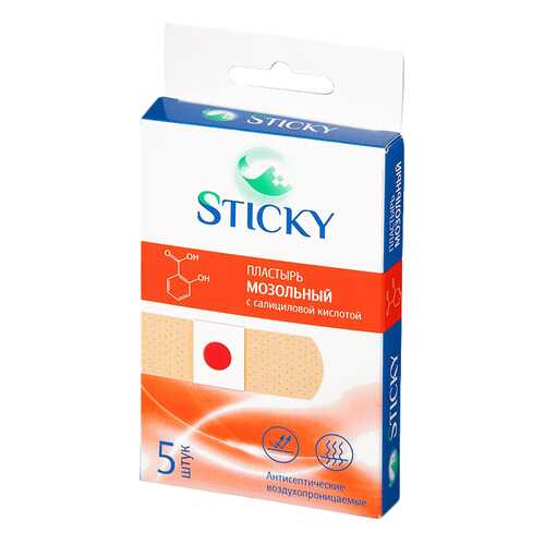 Пластырь мозольный Sticky 5 шт. в Фармленд