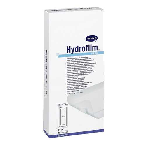 Повязка HARTMANN Hydrofilm plus с впитывающей подушечкой прозрачная 10 см х 25 см 25 шт. в Фармленд