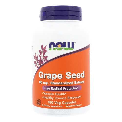 Grape Seed Extract Now капсулы 60 мг 180 шт. в Фармленд