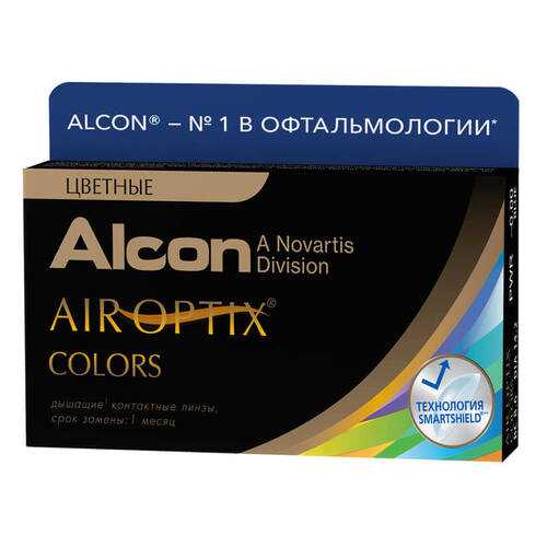 Контактные линзы Air Optix Colors 2 линзы R 8,6 -0,50 Карие в Фармленд