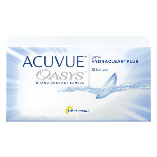 Контактные линзы Acuvue Oasys with Hydraclear Plus 12 линз R 8,8 -0,75 в Фармленд