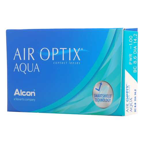 Контактные линзы Air Optix Aqua 6 линз R 8,6 -7,75 в Фармленд