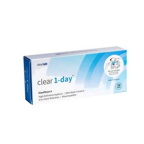 Контактные линзы ClearLab Clear 1-Day 30 линз R 8.7 -00,75 в Фармленд