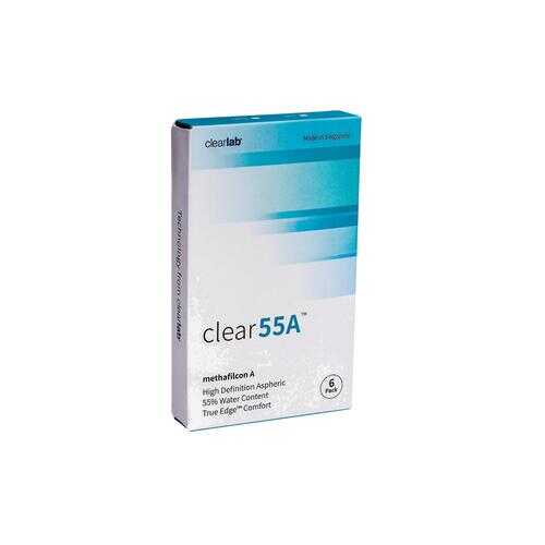 Контактные линзы ClearLab Clear 55 A 6 линз R 8.7 -01,25 в Фармленд