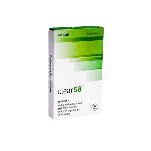 Контактные линзы ClearLab Clear 58 6 линз R 8.3 -02,75 в Фармленд