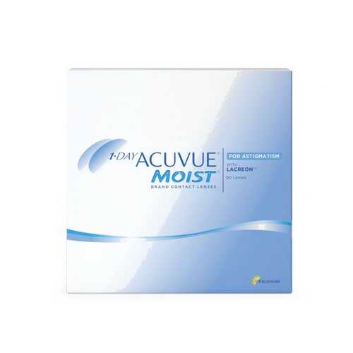 Контактные линзы 1-Day Acuvue Moist for Astigmatism 90 линз -0,75/-0,75/90 в Фармленд