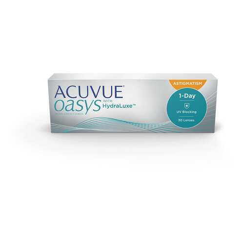 Контактные линзы Acuvue Oasys 1-Day with HydraLuxe for Astigmatism 30 линз -0,25/-0,75/110 в Фармленд