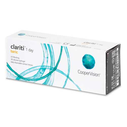 Контактные линзы Clariti 1 day toric 30 линз R 8,6 -1,25/-2,25/10 в Фармленд