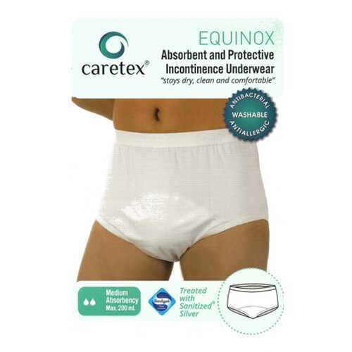 Многоразовые впитывающие трусы Caretex Equinox Gentug Textile XS, белые в Фармленд