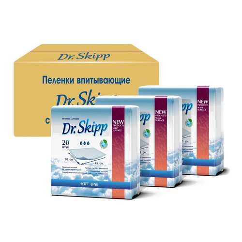 Пеленки гигиенические Dr.Skipp супервпитывающие одноразовые 45x60, 60 шт. в Фармленд