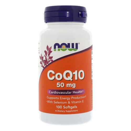 Коэнзим, витамин E NOW CoQ10 + Vit E 100 капс. в Фармленд