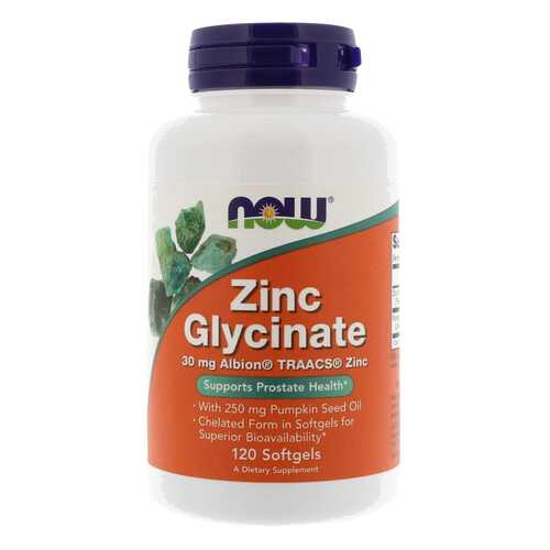 Zinc Glycinate Now капсулы 30 мг 120 шт. в Фармленд