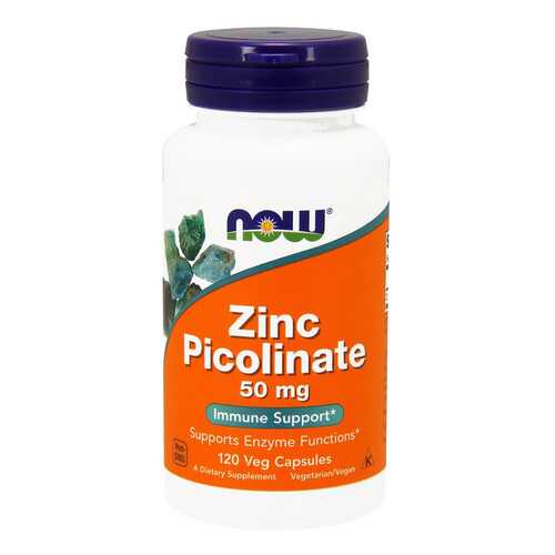 Цинк NOW Zinc Picolinate 120 капс. без вкуса в Фармленд