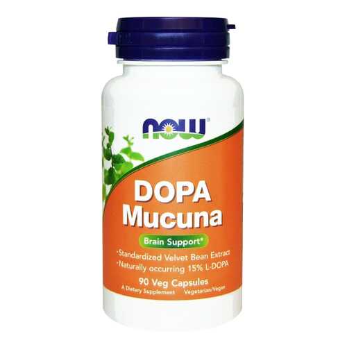 Добавка для памяти NOW Dopa Mucuna 90 капс. натуральный в Фармленд