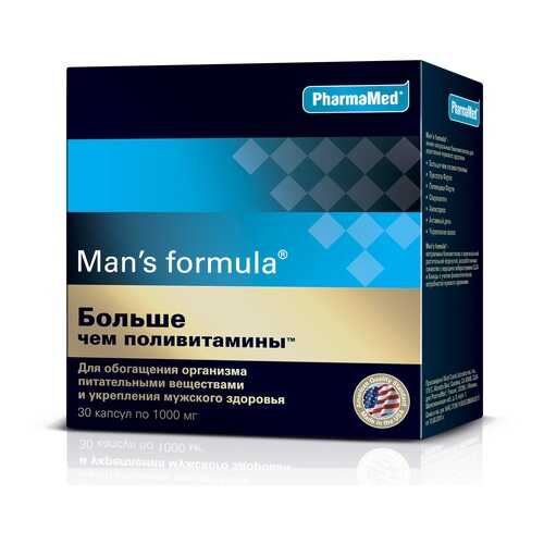 PharmaMed Man's formula Больше чем поливитамины, 30 капс в Фармленд