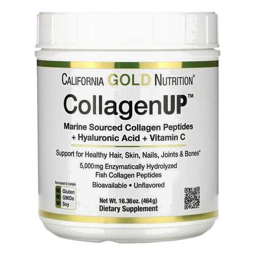 CollagenUP + Hyaluronic Acid + Vit C California Gold Nutrition 5000 мг 464 г в Фармленд