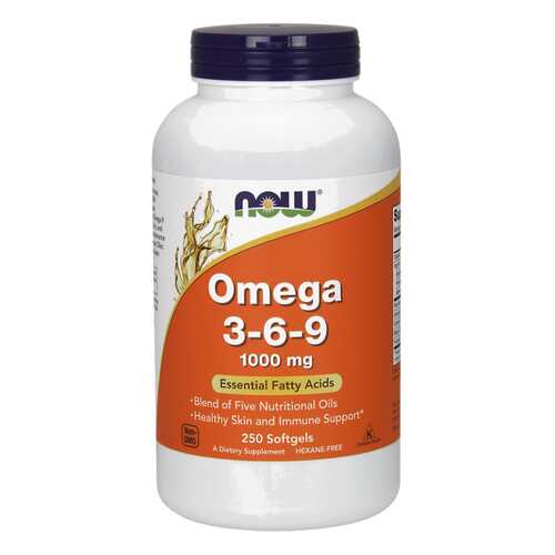 NOW Omega 3-6-9 1000 250 капсул в Фармленд