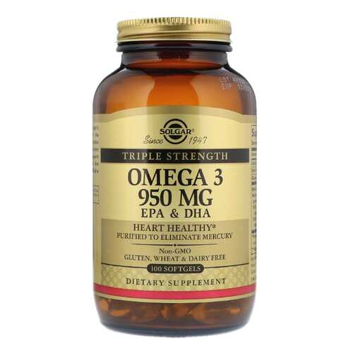 Omega-3 Solgar Epa&Dha Triple Strength 100 капс. в Фармленд